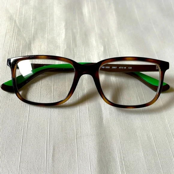 Ray Ban 1605 brown tortoise and green eye glasses frames prescription RX Ray-Ban RX5397 8175 Brown Purple Tortoise Eyeglasses  main image 4
